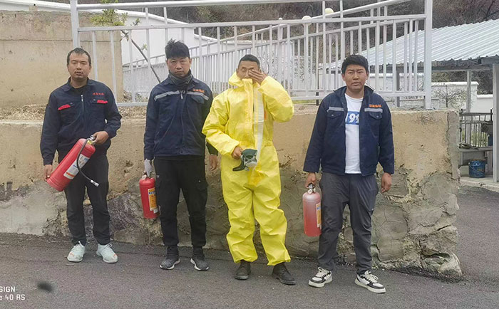 德欽縣污水處理廠應急培訓、實操演練